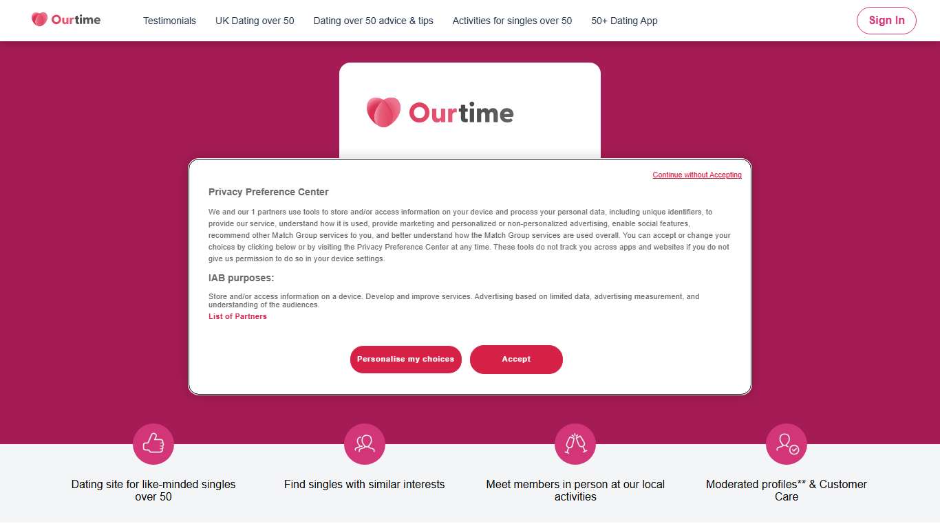 OurTime.com – Online Dating Site for Men & Women Over 50